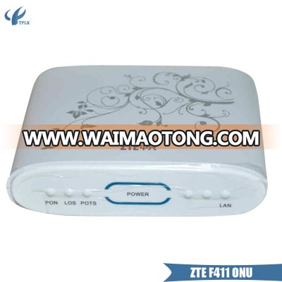 Wholesale ZTE ZXA10 F411 EPON ONU 1 voice port and 1etherne EPON ONU English Setup Firmware SIP FTTH Fiber Optical terminal