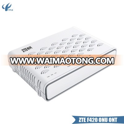 Original ZTE ZXA10 F420 EPON ONU 4LAN+2VOICE POTS English Firmware SIP FTTH Fiber Optical Termianl