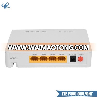 Original ZTE ZXA10 F400 EPON ONU with 1GE+3FE Ports optical network FTTH terminal